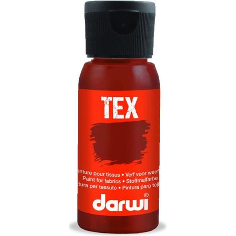 Peinture pour textile - DARWI - DA0100050802 - Marron clair - Résistante au lavage - Prête à l'emploi