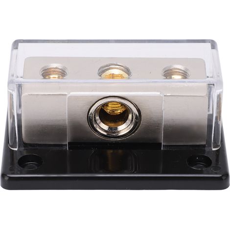 Bloc de distribution électrique 2 voies 0GA entrée 4GA sortie connecteur universel pour audio auto (1/5)