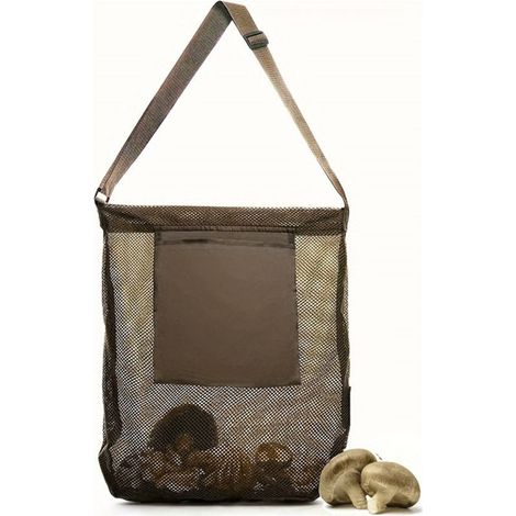 Sac à cueillette de champignons extérieur grande capacité, sac durable pour fruits de jardin pour le camping et les voyages (Vert) (1/5)