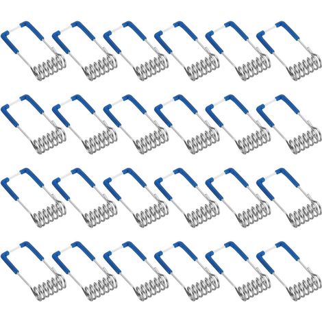 36 x 15 mm Ceiling Light Spring Clamps, 24 Pack Emitting Diode Recessed Lighting Accessories Securing Clips for Ceiling Lamp, Blue (1/5)