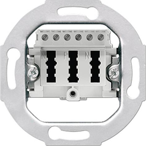 Jung Insert Prise TAE LS 990, AS 500, CD 500, LS design, LS plus, FD design, A 500, A plus, A creation, CD plus, SL 500 TAE3X6NFNUPO 1 pc(s) W231741 (1/2)