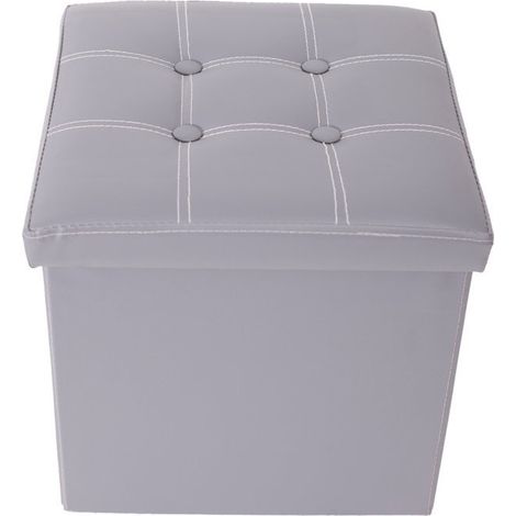 Rebecca Mobili Hocker Pouf Aufbewahrungsbox Sitzwürfel Modern 30x30x30