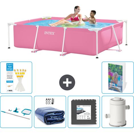 Intex Piscina con estructura Rectangular - 220x150x60 cm - 7-piezas  S43