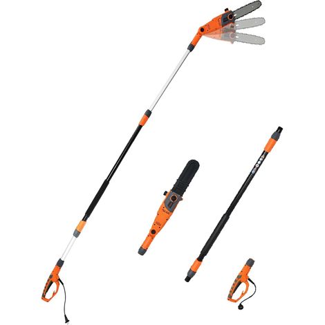 Costway – Élagueuse électrique télescopique 212-286 cm 750W – Tête réglable à 30° – Système d'autolubrification – Vitesse de coupe 11 m/s