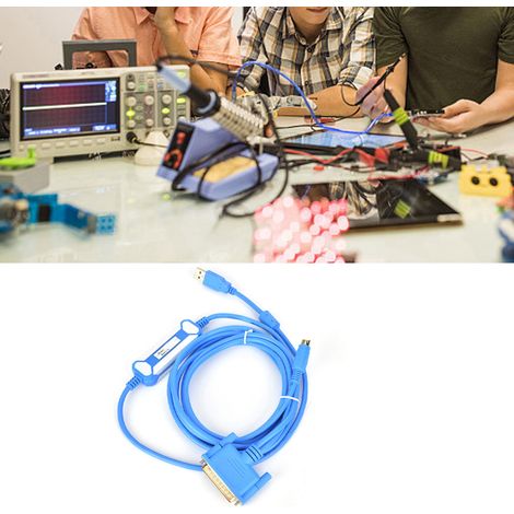Câble de programmation d'automate programmable USB-SC09, câble de données pour automate programmable Mitsubishi, ligne de téléchargement de 3 mètres (1/5)