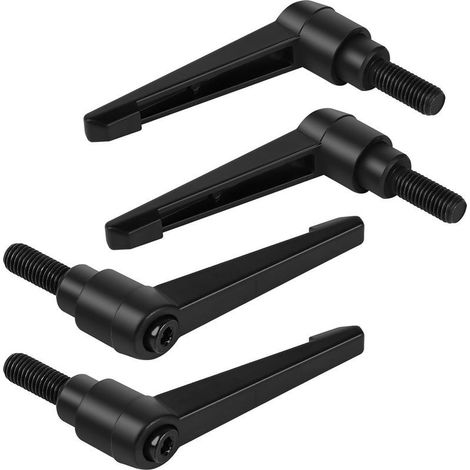 4PCS Poignées de Serrage Réglables M10x25mm, Poignée de Levier de Serrage Rapide en Acier avec 25mm Goujon (1/4)