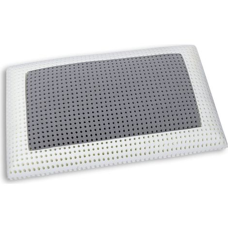 Dmora - Guanciale Bresso, Cuscino per letto, Poggiatesta imbottito, Cuscinetto per camera da letto, Made in Italy, 70x40 h14 cm, Bianco