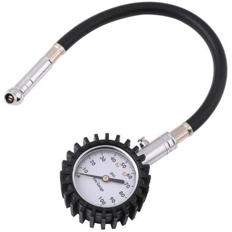 Manomètre robuste Pour tester la pression des pneus de voiture et de moto, 60 PSIdengyank (1/4)