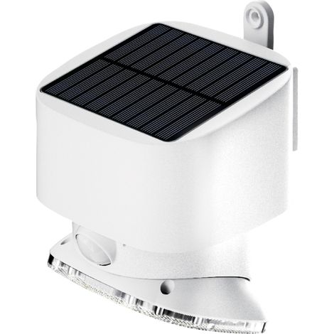 Foco LED solar VELAMP con detector de movimiento y 1000 lúmenes de potencia. (1/3)