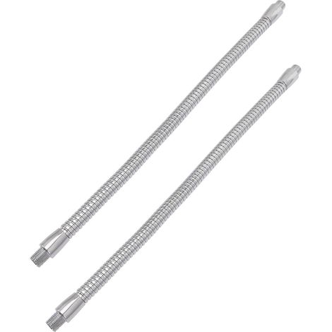 Support Flexible en Fer pour Lampe à Pince LED, Tube Col de Cygne Filetage Externe et Base à Dégagement Rapide, 2 Pièces pour Réglage Facile de L'éclairage (1/5)