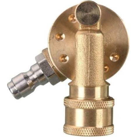 ALLIANDISOutil Coupleur Pivotant Quotidien pour Embouts de Nettoyeur Pression Nettoyeur Gouttière Fixation 1/4 Pouce Rapide Déconnexion 240 Degrés 4500 PSI (1/5)