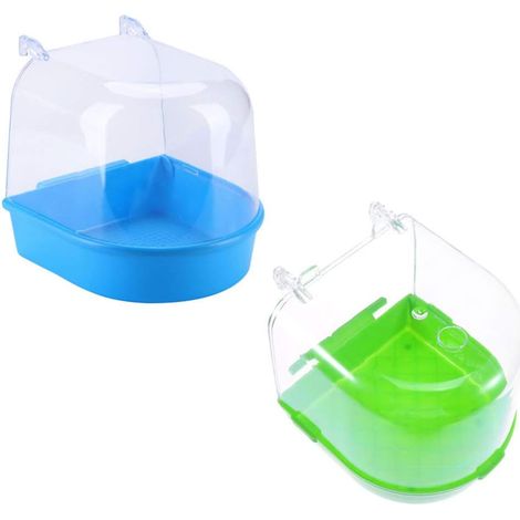 Baignoire de Bain pour Perroquet et Oiseau, Lot de 2, PVC (1/5)