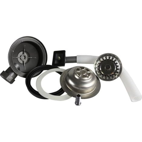 style Waschbeckenablauf, verstellbares Überlaufrohr 150-280 mm mit 26 mm Durchmesser, G1 Ablaufauslass für Edelstahl-Granit-Kunststoffspülen (1/5)