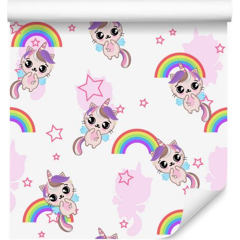 Papier peint Petits Chatons Mignons pour Salon et Chambre 50x1000 cm (1/5)