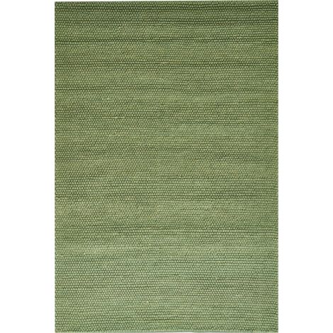 Area Rug Green Wool 200 x 300 cm Rectangular Shape Accent Rug Scandinavian Style KORDEA (1/5)