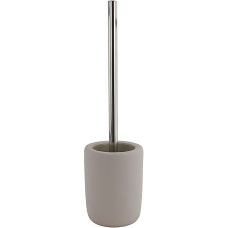 Trade Shop - WC-BÜRSTENHALTER MIT FREISTEHENDER WC-BÜRSTE BADEZIMMER-MÖBEL-ACCESSOIRE DOVE 87816 -