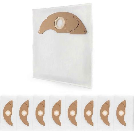 Lot de 8 sacs pour aspirateur Kärcher NT 22/1, sacs de rechange pour aspirateurs, accessoires (1/5)