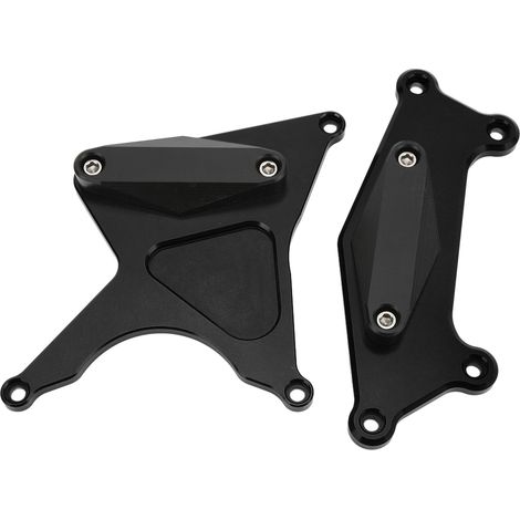 Carter moteur protection chute en aluminium CNC pour moto Versys Kle650 2006-2020, 2 pièces, cache embrayage boîte de vitesses, noir (1/5)