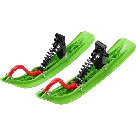 Fockety Luge pour Karting, Lot de 2, antidérapante et Antichoc, avec Une adhérence renforcée pour la Neige et Les terrains accidentés. Fabriquée en ABS et métal Robustes et durables. (1/5)