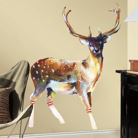 RoomMates stickers muraux - Deer Wearing Gym Socks (1/2)