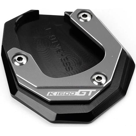 (Gris-K1600GT) Compatible avec BMW K1600B K1600GT K1600GTL K1600 B GT GTL 2017-2022 2023 Béquille latérale CNC, extension de béquille, plaque de support, porte-clés maxpower (1/4)