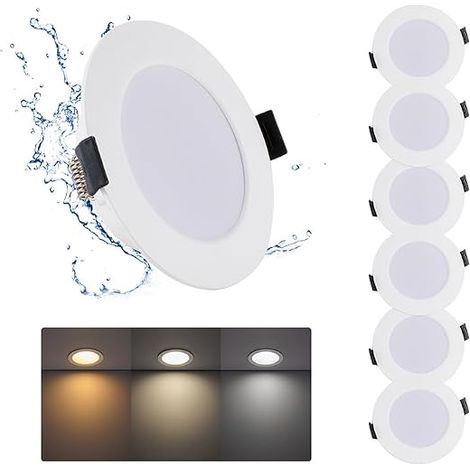 Spot LED Encastrable 7W, Trous Ø95-110mm, IP44 Rond (1/5)