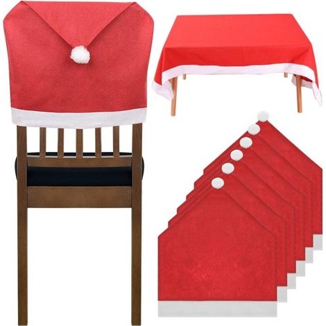 Housses de chaises / Housses de chaises - Père Noël - Lot de 6 (1/5)