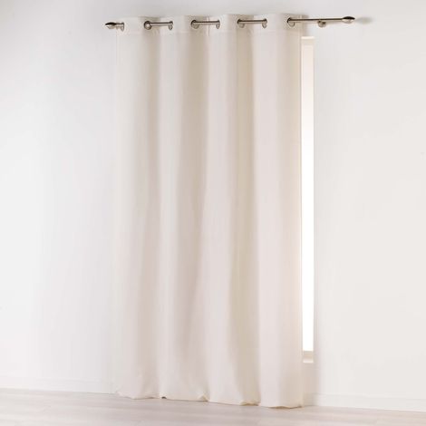 Rideau uni 140x 260 cm Absolu en microfibre Naturel