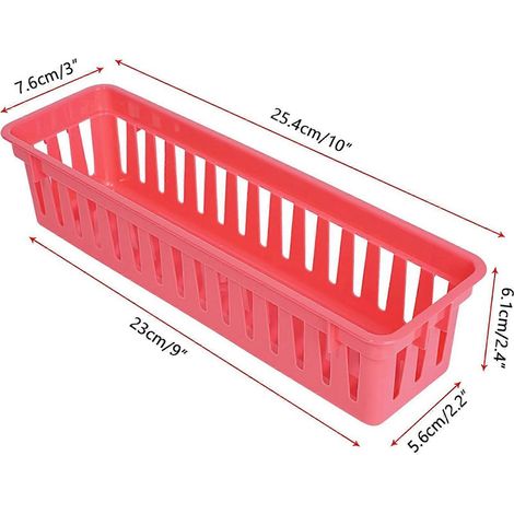 Lot de 36 paniers/plateaux de rangement pour crayons, couleurs arc-en-ciel, organisateurs de bureau pour enfants, boîtes de rangement pour fournitures scolaires (1/5)