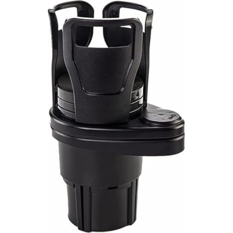 Porte-gobelet Voiture Extensible et Rotatif – Support de Gobelet Universel avec Base Ajustable pour Bouteilles de Grande Taille, Canettes, Tasses – Organisateur de Voiture Robuste et Antidérapant (1/4)