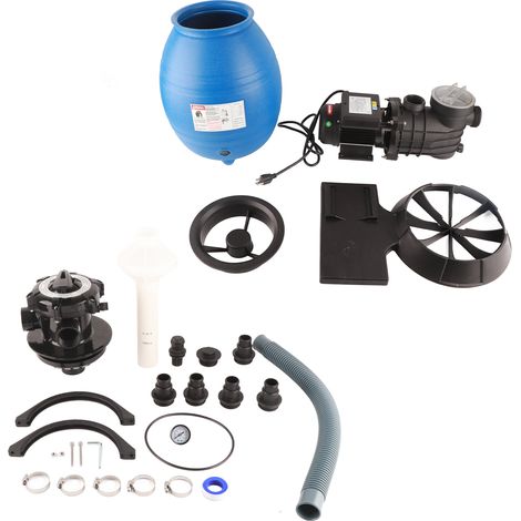 Filtre à sable 370W avec pompe de piscine, grand réservoir à capacité élevée, jeu de filtration pour piscine hors-sol, prise US 110V (1/5)