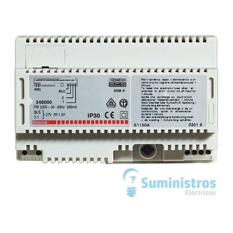 Fuente de alimentación BTI346050 BUS-SCS para sistemas de audio y vídeo de 2 hilos
