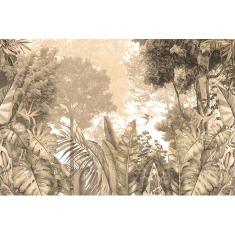 Papier peint panoramique - Forêt Tropicale - 130 cm x 87 cm (1/2)