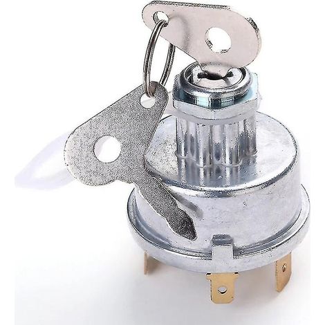 Contacteur d'allumage Lucas 35670 128sa avec clé pour tracteurs et remorques universels, fabriqué avec des matériaux de qualité.