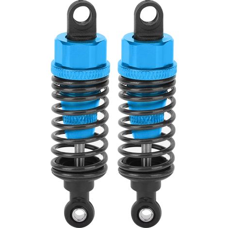 Amortisseur métallique RC 70mm réglable pour Traxxas Slash 2WD - Ressort de suspension bleu (1/5)
