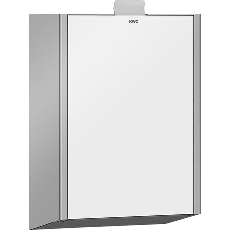 KWC AR Hygieneabfallbehälter, EXOS, Edst.,  AP, 230x346x125 mm, Front ESG weiß