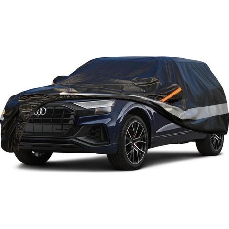 Autoabdeckung 10 Schichten Wasserdicht Atmungsaktiv für Audi Q8/SQ8 (2017-2023) Schwarz (1/5)