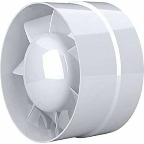 Ventilateur Extracteur d'air, économique 100mm, 12W/130m³, extracteur axial conduit en ligne : salle de bain, cuisine, cave