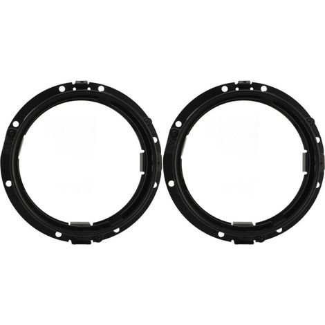 Anneau de phare rond de 7 pouces, support de montage de phare, anneau de lunette de retenue pour Wrangler JK 2007 à 2018, 2 pièces (1/5)