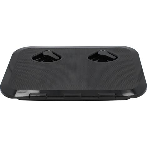 Trappe d'accès pont résistante aux UV avec serrure pour bateau 17-1/4x12-3/8 po (Noir) (1/5)