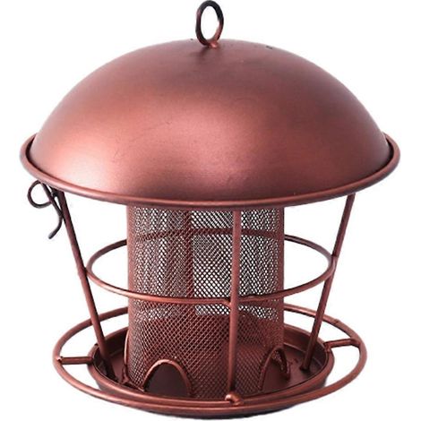Mangeoire à oiseaux suspendue pour l'extérieur, cadeau pour maman, grand-mère, femme, mangeoire en métal étanche pour oiseaux sauvages de jardin (1/5)