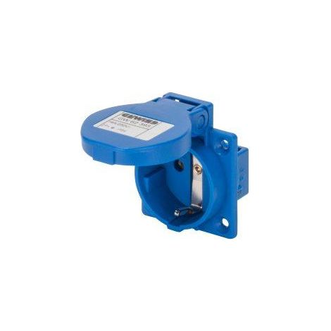 Gewiss – Socle prise 2P+T 16A Schuko IP54 pour installation encastrée – Câblage par vis – Dimensions 50x50mm – GW62393