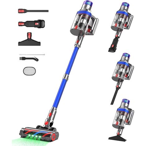 Aspirateur Balai Sans Fil 48kPa HEPA 2L LED