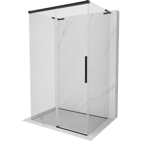 Mexen Rox-3S L duschkabine 3-seitig verschiebbar 135 x 95 cm, transparent, schwarz - 8C2L-135-095-70-00-3S