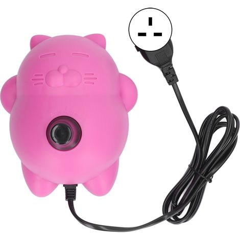 Pompe à ballons électrique rose, design adorable, gonflage rapide et efficace, gonfleur à air pour école, fiche UK 220‑240V (1/5)