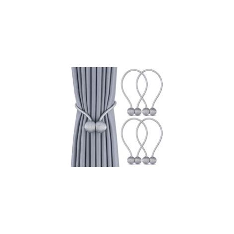 Fermacravatte magnetiche per tende, trecce magnetiche, Curta-Crezuo