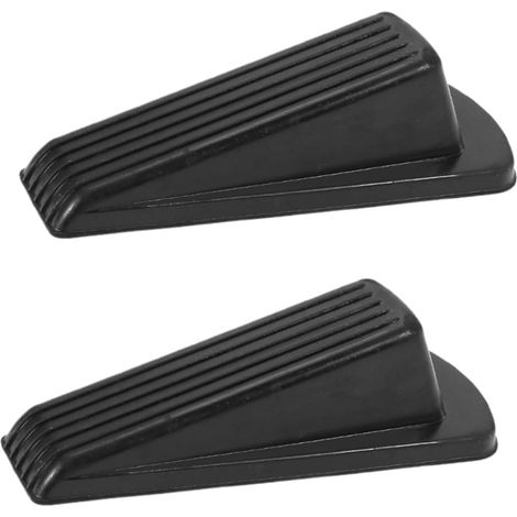 2 Pièces Butée De Porte En Caoutchouc Cale De Portes Silencieuses Butée De Porte Pour Le Sol Base De Bas De Porte Porte-porte Protecteurs Muraux Pour Poignées De Porte Black (1/5)