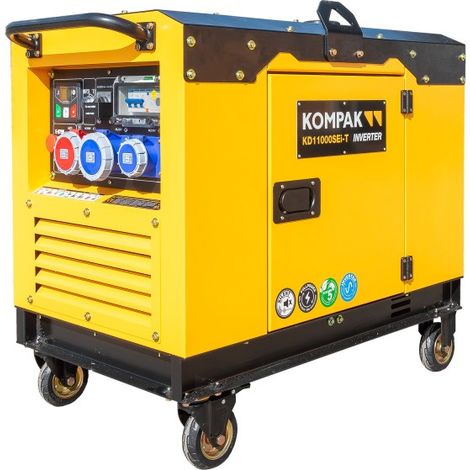 KD11000SEI-T Generador diésel inverter 8 kW / 10 kVA Full Power de KOMPAK