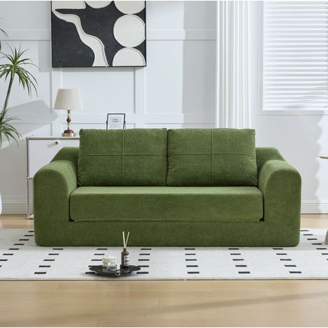 Sofá cama 2 en 1 plegable con reposabrazos OKMYHOME (1/5)