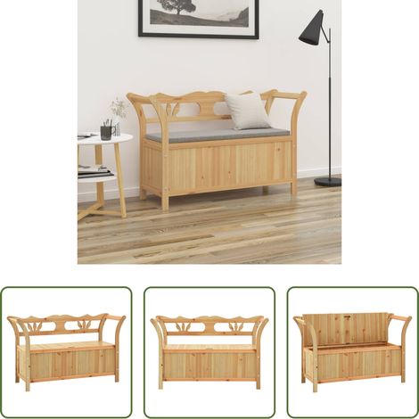 Massivholz - Sitzbank 107x45x75,5 cm Massivholz Tanne (1/5)